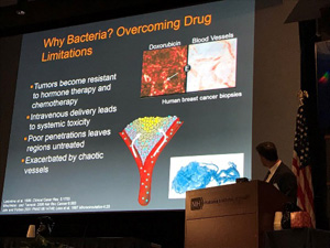 Neil S. Forbes, PhD, University of Massachusetts, Amherst presents: “Engineered Salmonella for Drug Delivery to Solid Tumor”