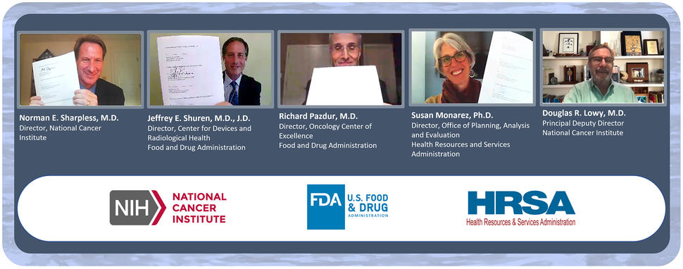 The CD2 Task Force, including the NCI, FDA, and HRSA, signed a Memorandum of Understanding, with the possibility of others joining in the future.