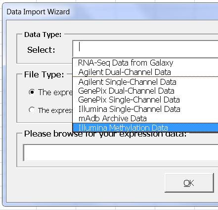 Process Illumina methylation data in BRB-ArrayTools