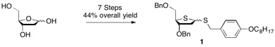 T-dCyd and aza-analog are derived from dibenzyl thiofuranose derivative 1 which is readily prepared in 7 steps (44% overall yield) starting with 2-deoxy-D-ribose.