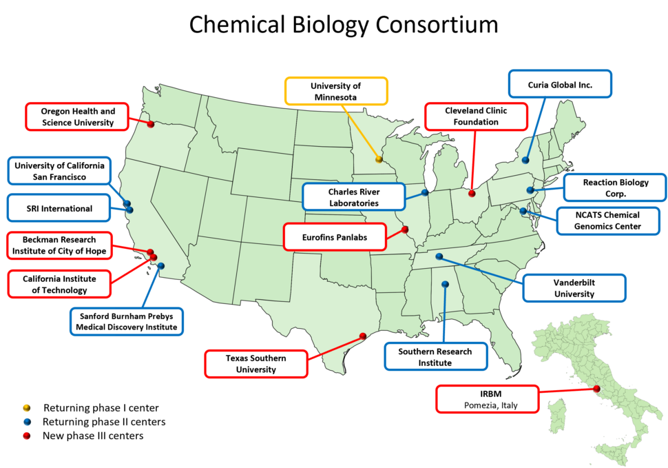 Map of CBC network for NExT Program