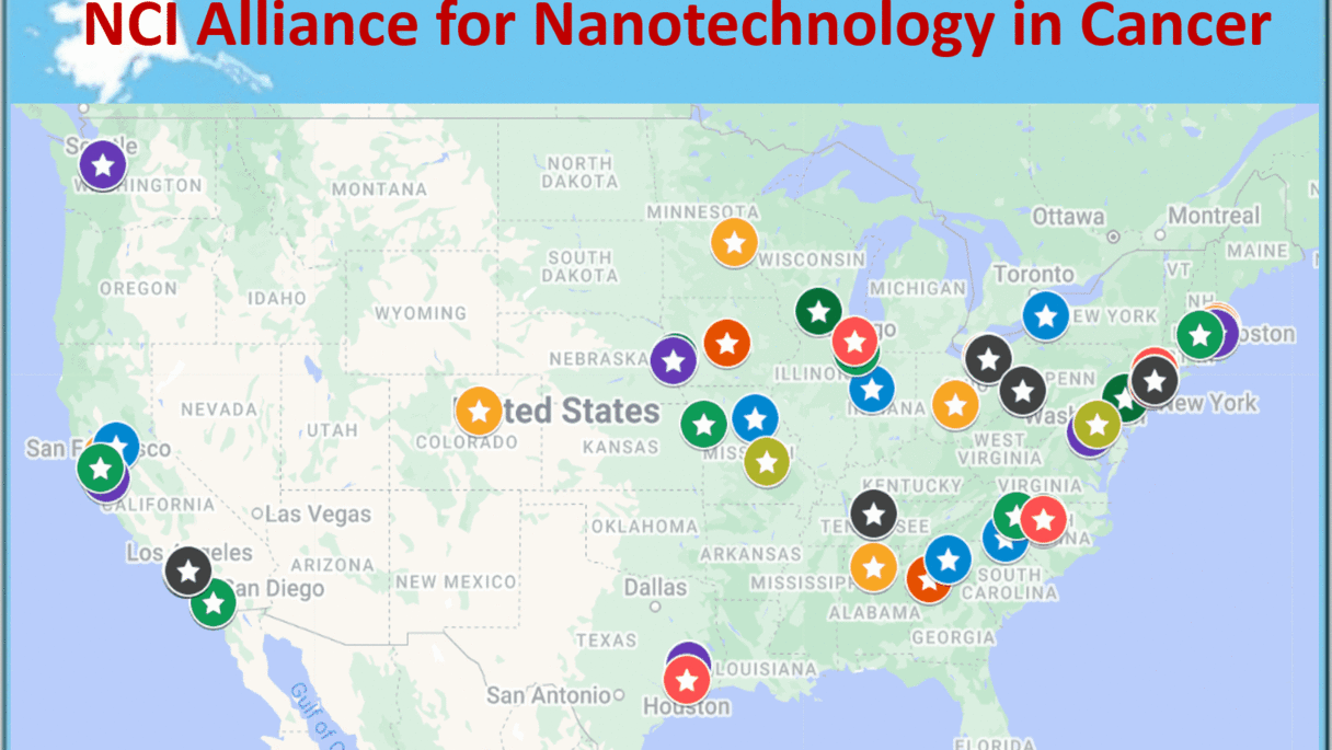 An animated gif of locations and institutions receiving IRCNs/TTNCIs grants in 2023. All are located within the continental United States, with a majority in the eastern part of the country.